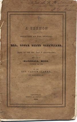 Item #14573 Christian Submission. A Sermon Preached at the Funeral of Mrs. Susan Heard...