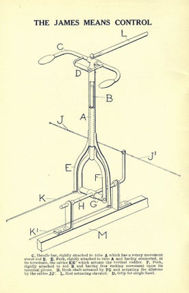 Item #15910 The James Means Control for Flying Machines, Based Upon the Principle of Mental...
