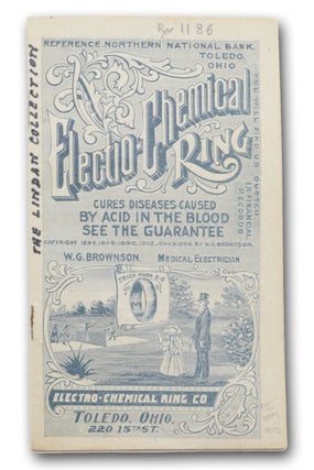 Item #18193 Electro-Chemical Ring. Cures Diseases Caused by Acid in the Blood See the Guarantee ....