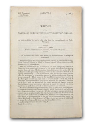 Item #18525 Petition of the Mayor and Common Council of the City of Chicago, Praying an...