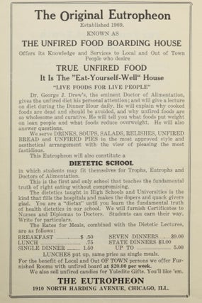 The Unfired-Fooder’s (Apyrtropher’s) Bulletin. December 1924 [wrapper title].