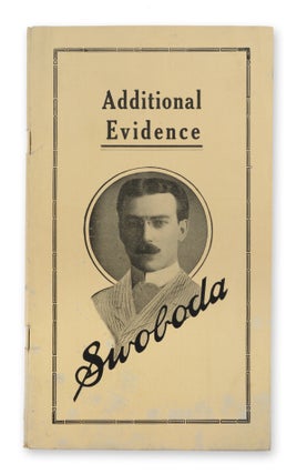 Item #20317 Additional Evidence. Swoboda [wrapper title]. Alois Swoboda