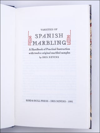 Varieties of Spanish Marbling: A Handbook of Practical Instruction with twelve original marbled samples.