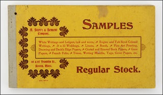 Item #21189 Samples . . . Regular Stock [wrapper title]. PAPER, A. Storrs, Bement Company