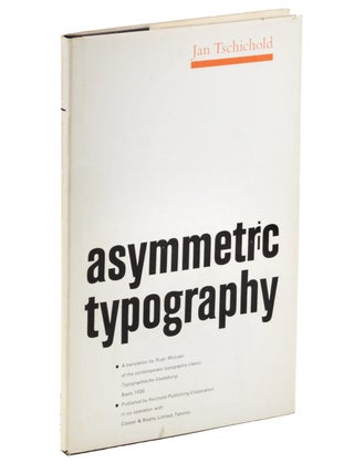 Item #21203 Asymmetric Typography. Jan Tschichold, Ruari McLean