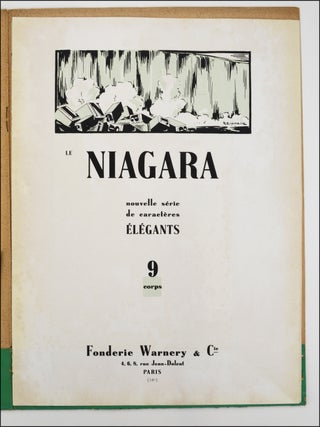 Le Niagara. Nouvelle série de caractères élégants.