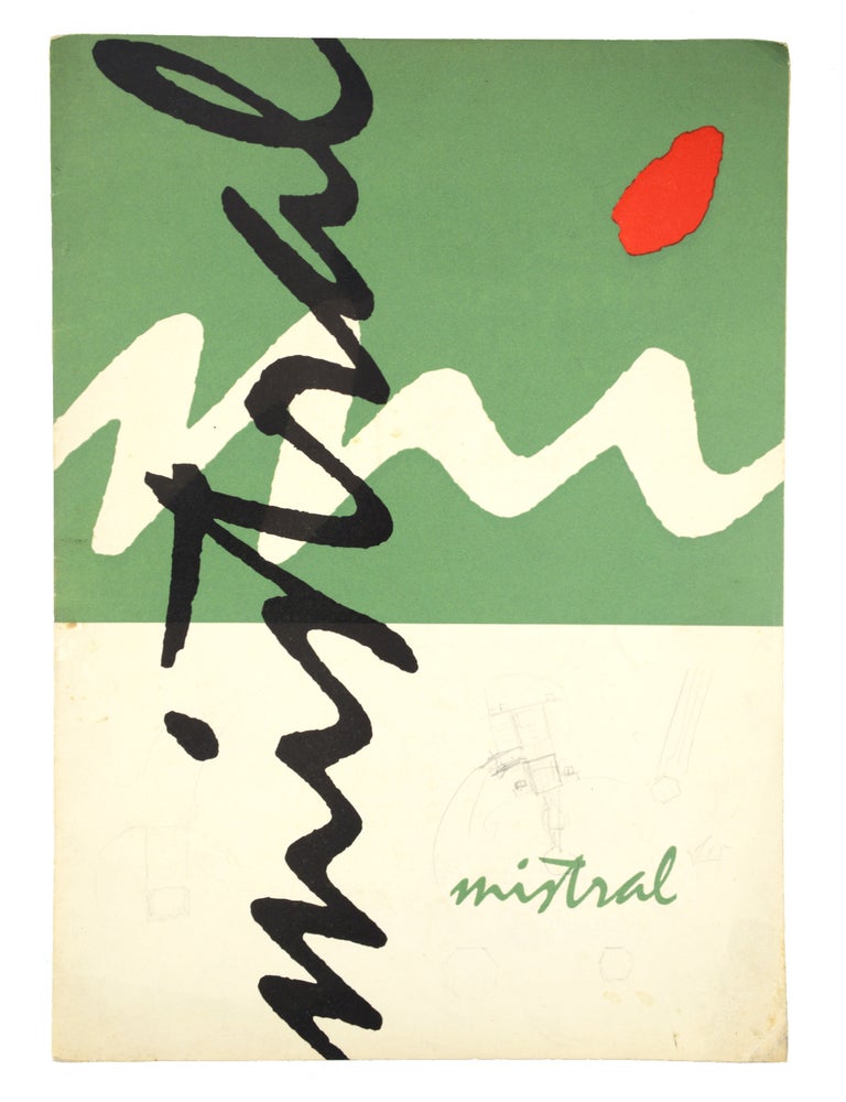 Item #21344 Mistral. Lettergieterij Amsterdam, Roger Excoffon.