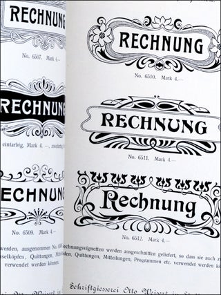 Item #21362 Siebzehnte Neuheftfolge Neuste Vignetten. Schriftgiesserei Otto Weisert Galvanopl....