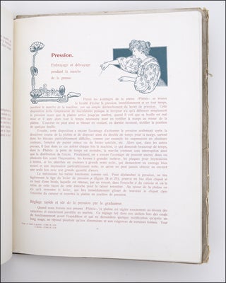 Phénix Press à Platine avec encrage cylindrique perfectionné et breveté.