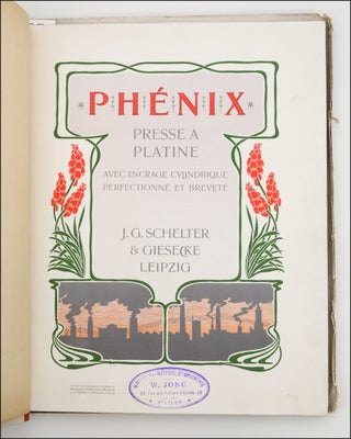 Phénix Press à Platine avec encrage cylindrique perfectionné et breveté.