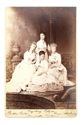 Item #21574 Cabinet photograph studio portrait of the touring operatic vocalists, the Swedish...