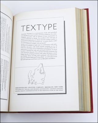 Specimen Book Linotype Faces.