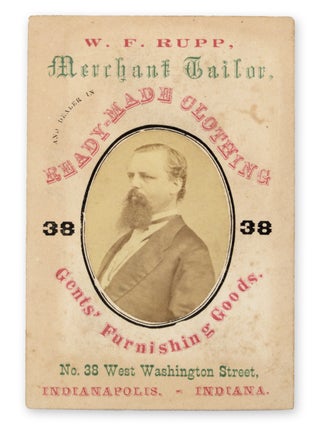Item #21874 Photographic carte de visite trade card for William F. Rupp (1829-1897), “Merchant...