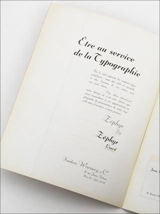 Le Zéphyr Fin. Le Zéphyr Lourd. Belle série d’écriture à deux grasses.