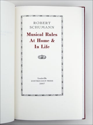 Musical Rules at Home & in Life.