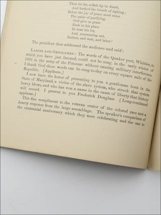 Centennial Anniversary of the Pennsylvania Society, for Promoting the Abolition of Slavery, the Relief of Free Negroes Unlawfully Held in Boston: and for Improving the Condition of the African Race.