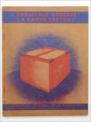 Item #22504 L’Emballage Moderne: La Caisse Carton. Modernism, Laboratoire...