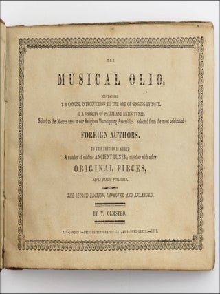 Item #22540 The Musical Olio . . . to this Edition is Added a Number of Sublime Ancient Tunes;...