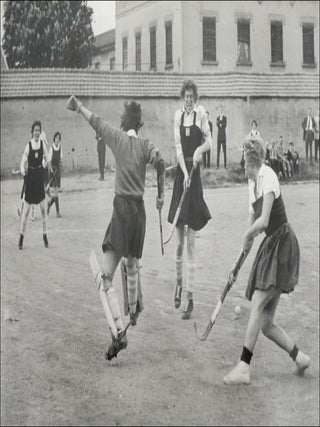 Item #22550 Photo album and scrap book kept by a member of the French national field hockey team....
