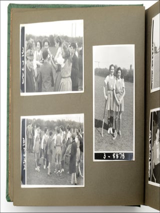 Photo album and scrap book kept by a member of the French national field hockey team.