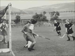 Photo album and scrap book kept by a member of the French national field hockey team.