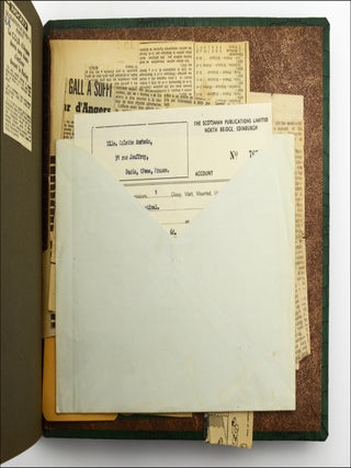 Photo album and scrap book kept by a member of the French national field hockey team.