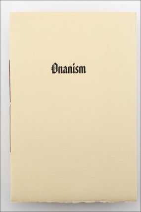 On the Science of Onanism.
