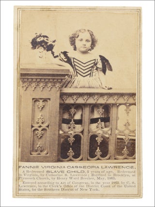 Item #22621 Original carte de visite (CDV) studio portrait, captioned “Fannie Virginia...
