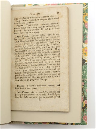 A Gathering of Original Leaves, in Signatures, from a Publication of Detroit&rsquo;s First Printing Press, Established by Father Gabriel Richard: Journal des Enfans/Children&rsquo;s Journal par M. Berquis [sic], Vol. 2, French & English on facing pages, printed by Theophilus Mettez, 1812. Together with Select Biography.